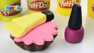 Play doh makeup cupcake صلصال مكياج