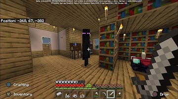 A Enderman teleporting inside of my house