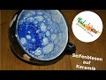 Seifenblasentechnik auf Keramik - Made by you Dresden Keramik selbst bemalen