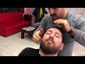 ASMR TURKİSH BARBER BY BİG BEAR NUMAN👉(Great Hands)👈(head,hair,Neck,Crack,face,shampoo)MASSAGE