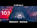 0100 kmh renault rafale e tech 200   test acceleration