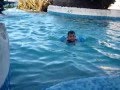 Teo in the pool