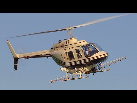 2025ヘリコプター航空防除作業】ヘリサービス Bell 206B-3