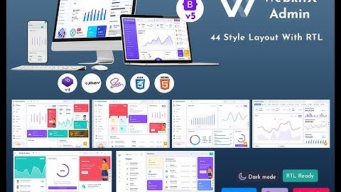 Light Version LTR Dashboard Design Of WebkitX UI Framework
