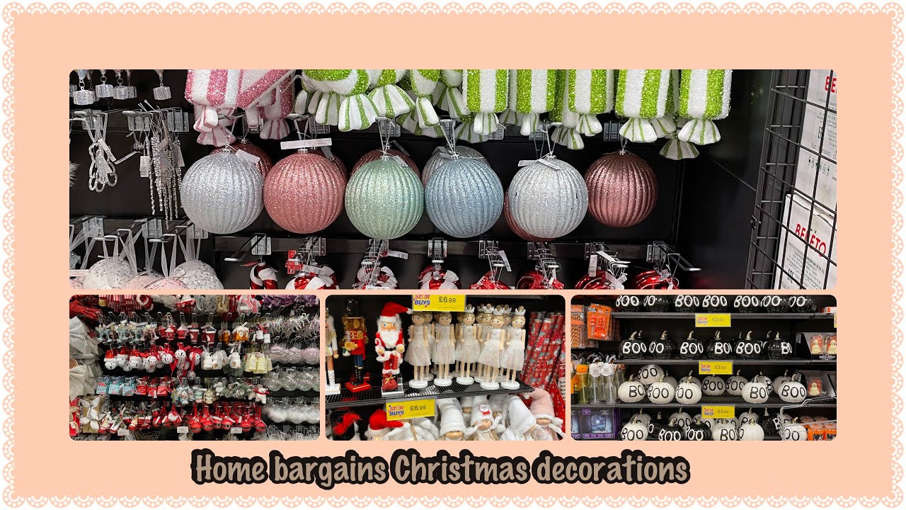 Christmas decorations **** Home Bargains Haul ***** DIY Christmas