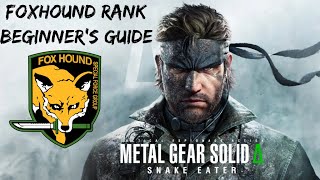 Metal Gear Solid Delta Foxhound Rank Beginner's Guide (European Extreme)