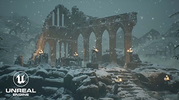 Overcast Lighting in Unreal Engine 4 |  Modular Gothic Temple |  🎥 💡