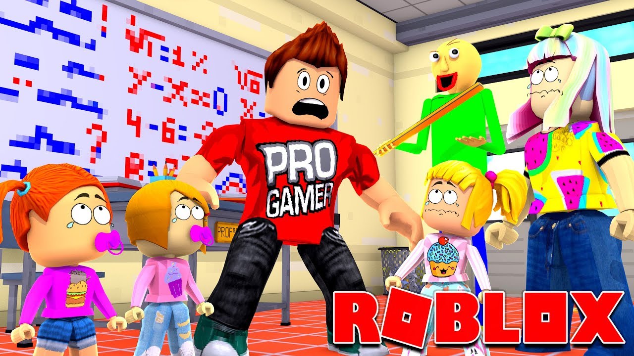 Roblox Family Escape Baldi S School Youtube - roblox escape the teacher obby with molly youtube