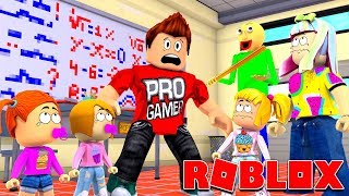 Roblox Family | Escape Baldi's School!
