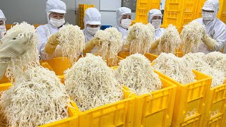 3 tons a day!! A factory that makes delicacies from 'big squid'/ Dried shredded squid factory