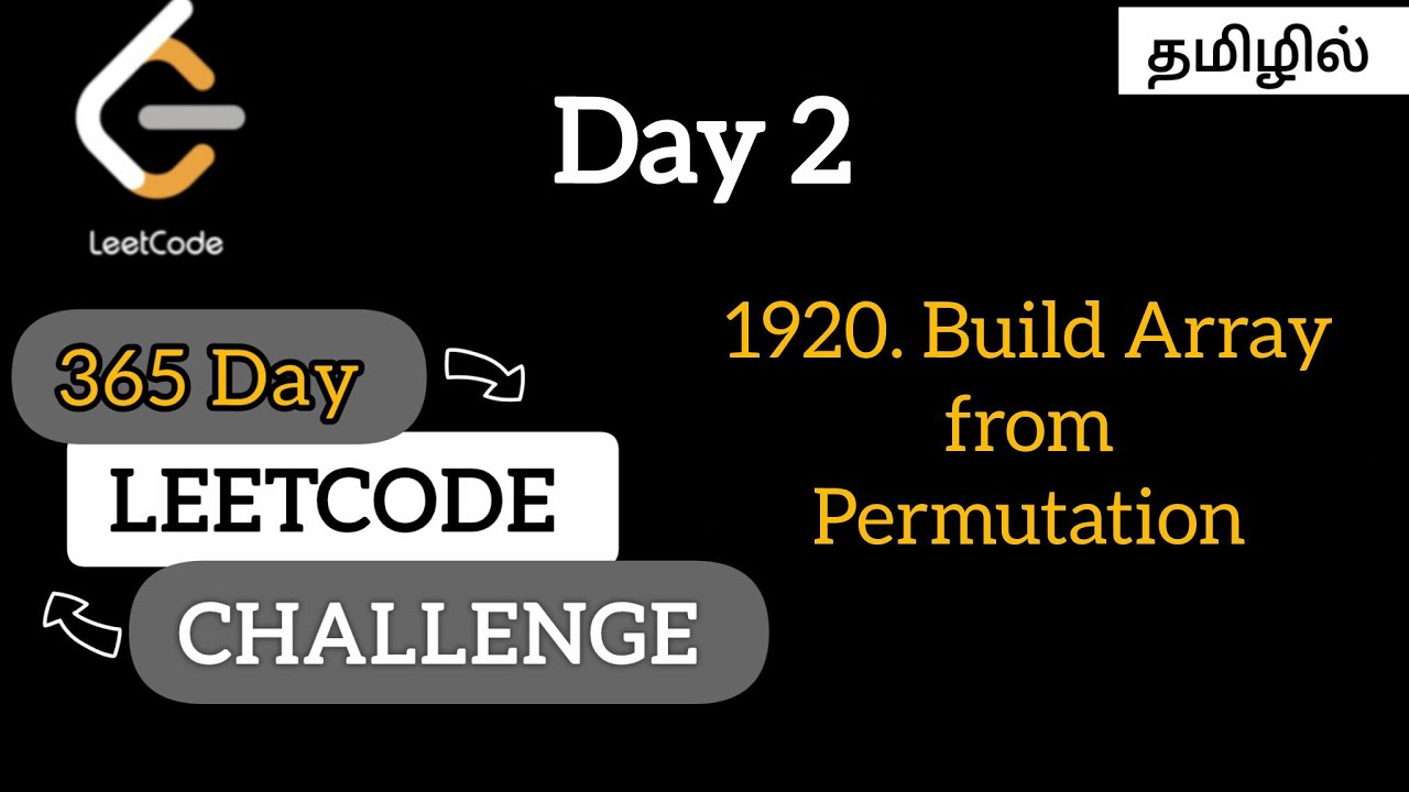 Day 2 | LeetCode 1920 – Build Array from Permutation #leetcode #day2 ...