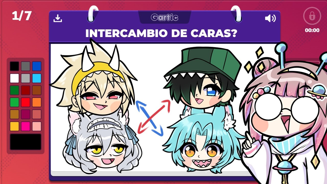 Intercambio de caras en GARTIC PHONE?【MODO COMPLEMENTAR】