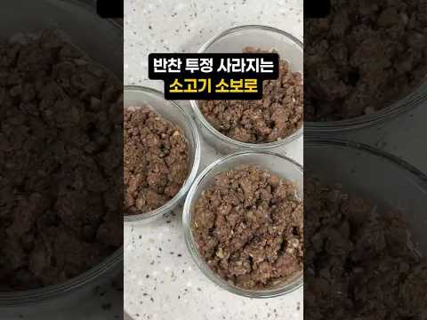 아이 반찬 걱정 그만! 만능 소고기 소보로