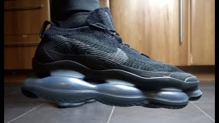 NIKE AIR MAX SCORPION ON FEET REVIEW & UNBOXING (Triple Black