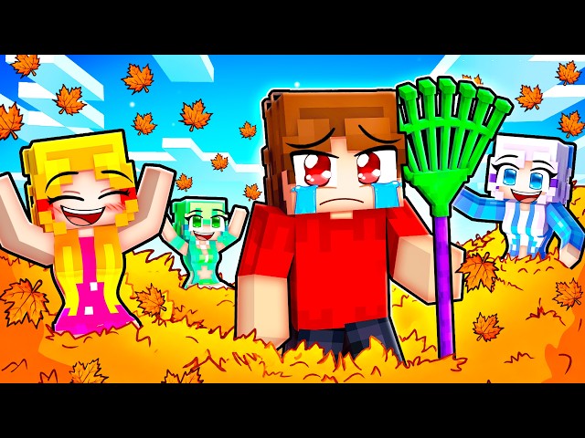 MINECRAFT CLEAN THE LEAVES...