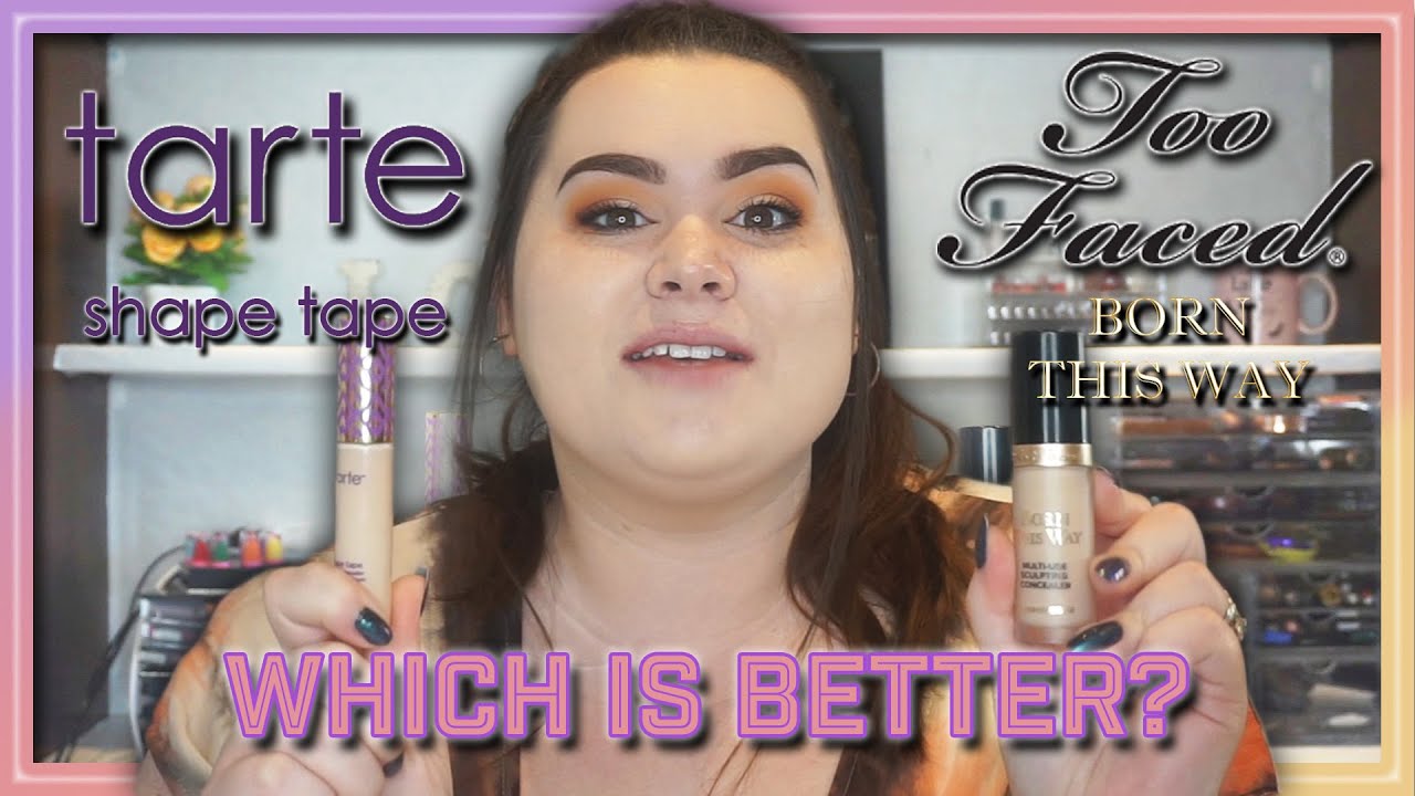 Tarte Shape Tape Vs Too Faced Born This Way Concealer Wear Test