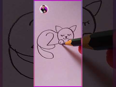 Como Desenhar GATO FÁCIL - How to draw CAT BEAUTIFUL EASY - Cara menggambar  