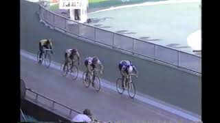 1988 Olympics Curt Harnett Canada First repechage heat 4 Cycling Mens Sprint + Interview Photofinish