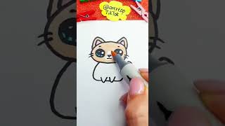 Draw And Color a Cute Cat