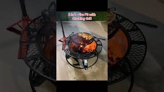 🔥🍽️ Check out this 2-in-1 fire pit with a removable cooking grill! Perfect for cozy gatherings