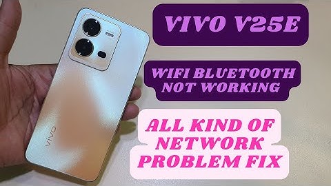 Vivo V25e Wifi or Bluetooth Not Working | Reset All Network Setting
