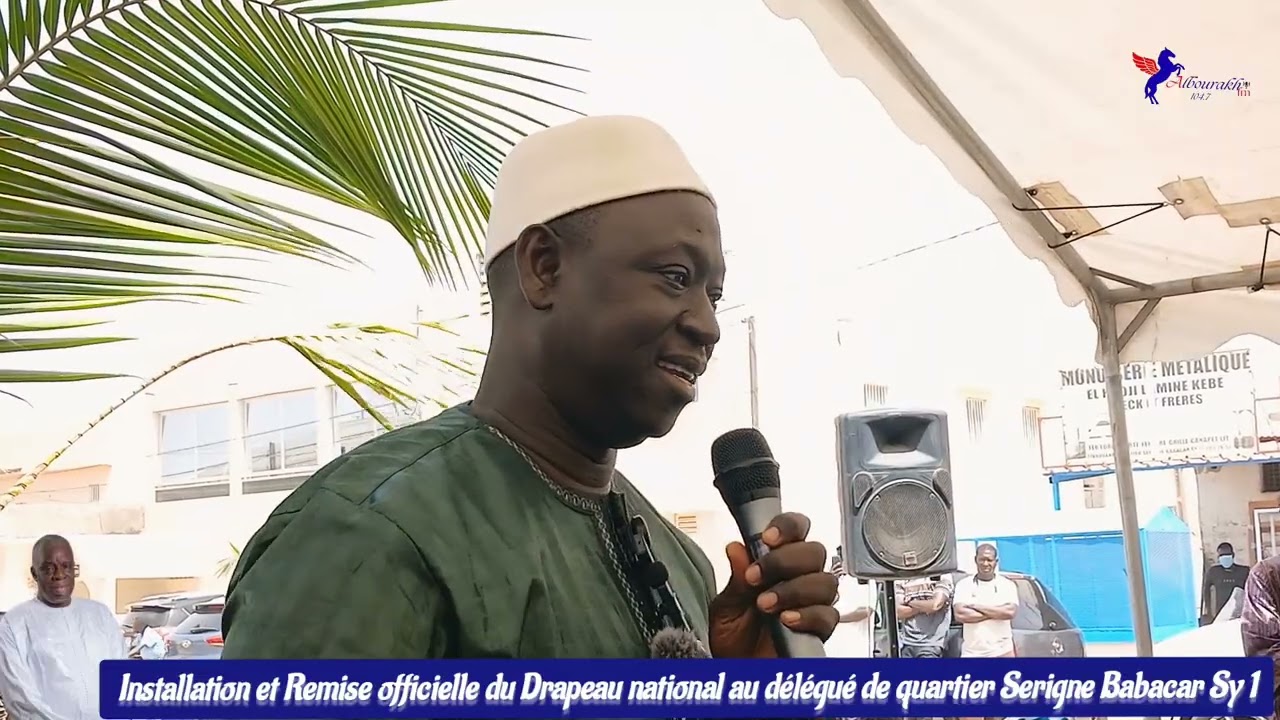Installation et Remise officielle du Drapeau national au délégué de quartier serigne Babacar Sy 