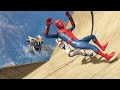 GTA 5 Water Ragdolls | SPIDERMAN Jumps/Fails ep.127 (Funny Moments)