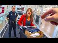 Cops Surprise Stop Shoplifters Walking Out Like Nothing Happened
