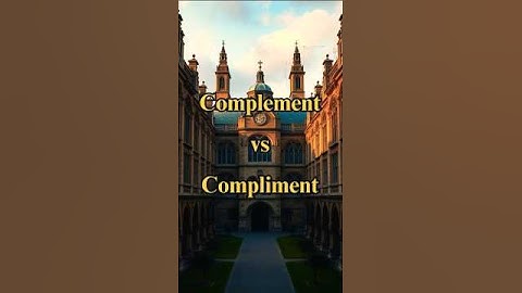 Complement vs. Compliment: Learn the Difference in 60 Seconds! Grammar Made Easy. Watch Now! 📚✨