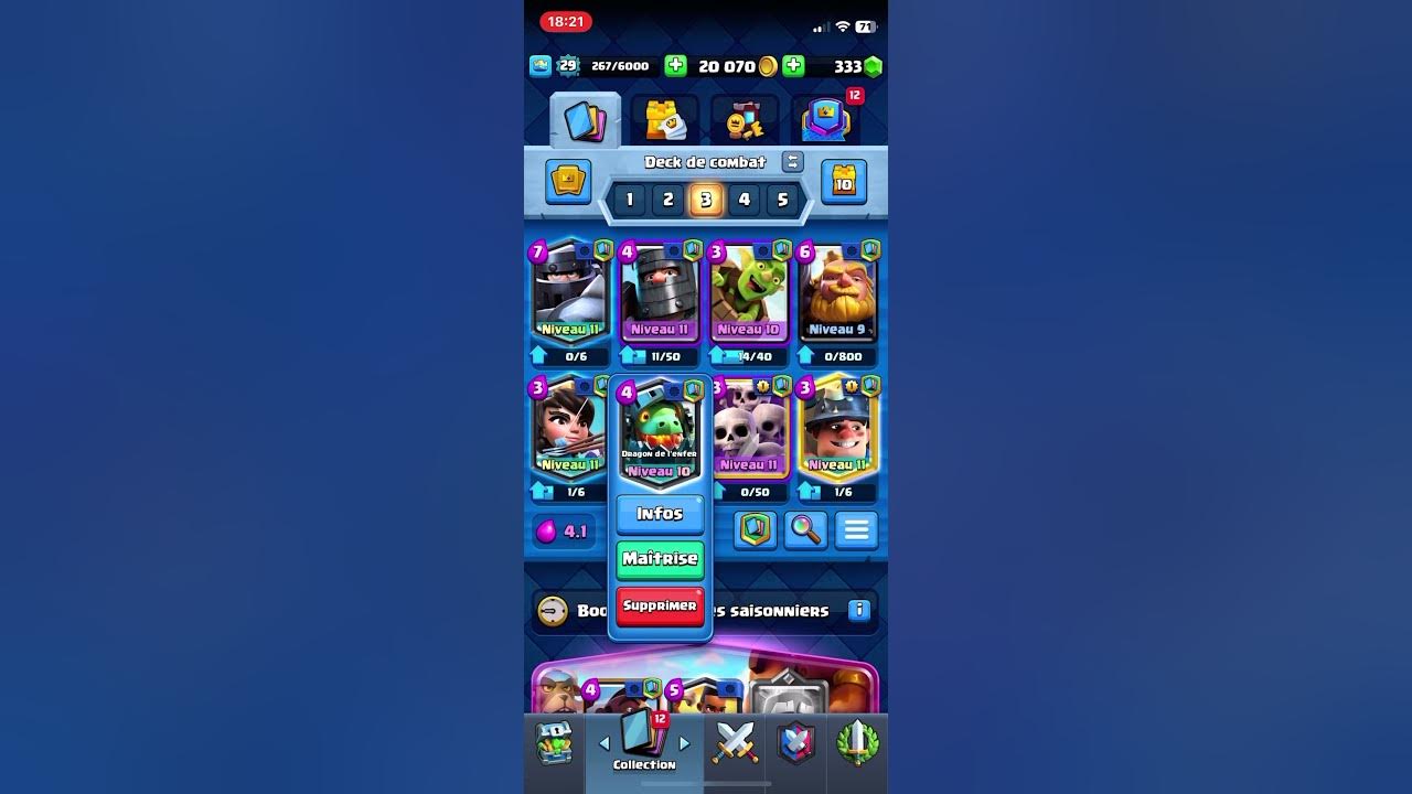 Le meilleur deck arène 10 clash royal YouTube