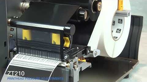 Zebra ZT210 Ribbon and Media Loading 2