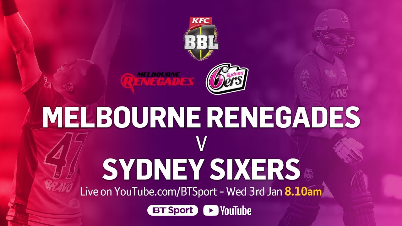 FULL MATCH Melbourne Renegades v Sydney Sixers (Jan 3, 2018) - BBL