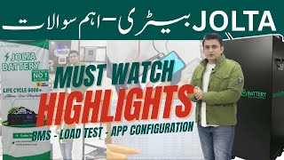 Jolta Battery Full Guide | BMS Setup, Load Test & App Configuration Explained screenshot 3