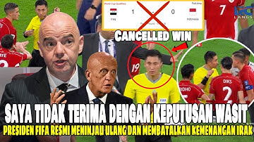 KEMENANGAN HARAM IRAK !! Fifa Akan Atur Ulang laga indo vs irak usai Wasit terbukti berat sebelah?!