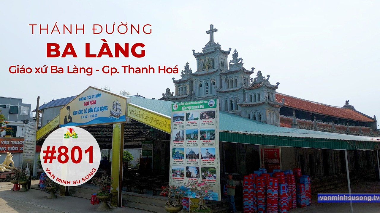 Nhà thờ giáo xứ Ba Làng - Giáo Phận Thanh Hoá - Kiến trúc Công giáo - church architecture #801