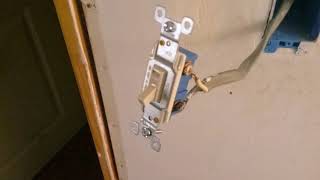 How To Replace A Light Switch in a 2 Wire Non Grounded Haunted Home!