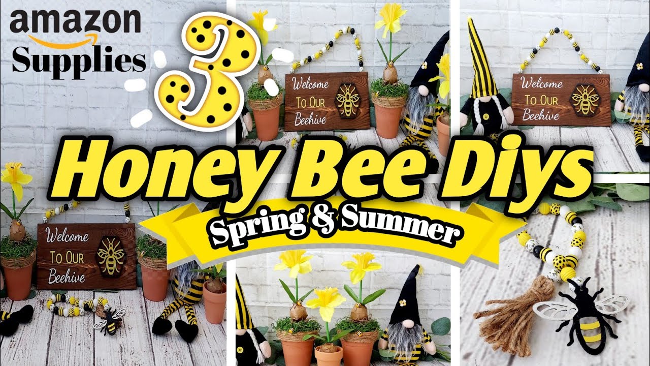 Bumble Beehive, Spring home decor farmhouse, Bumble bee decor