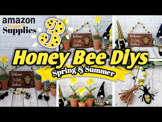 12 High-End Bee Honey-Themed DIYS 🐝 l Summer Farmhouse Decor DIYS