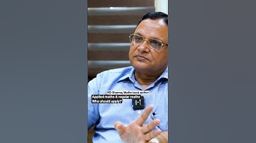 Applied maths or core maths: Who should apply for what? #shorts #RDSharma #motivation