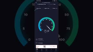 اختبار سرعة الإنترنت لـفايبر أورنج بإشتراك  200 ميغا || Test Speed Fibre Orange