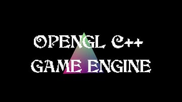 OpenGL C++ Game engine test