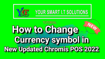 How to Change Currency Symbol in new updated Chromis POS 2022