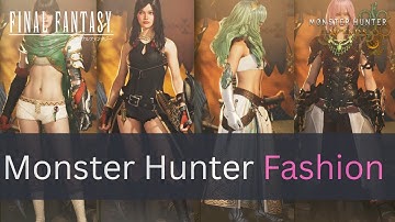 Final Fantasy Part 3 x Monster Hunter | Female Character Outfit Cosplay | MHWilds