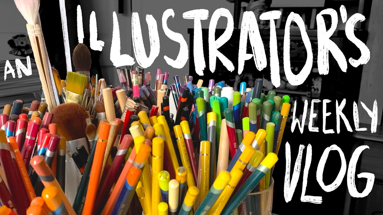 A cosy autumn week - STUDIO VLOG -An illustrator's Weekly Vlog