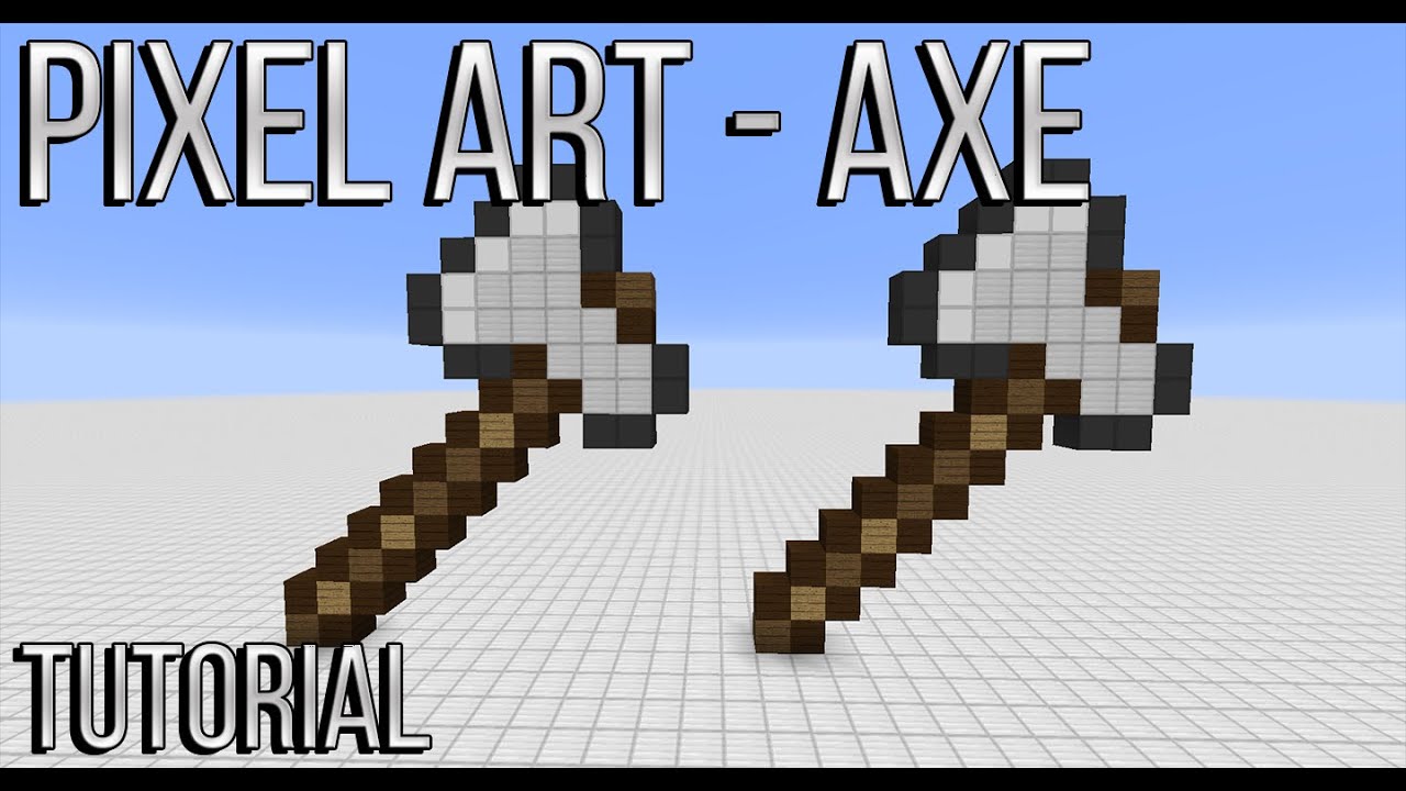 Let's do Pixel Art: Minecraft - Axe - YouTube
