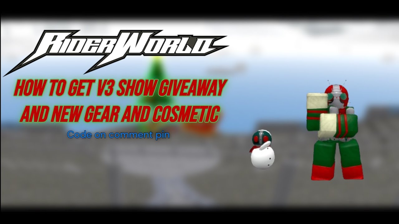 How to get V3 and New gears and cosmetics [Rider World] - YouTube