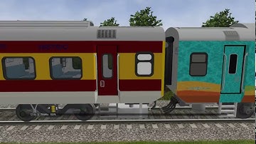 MSTS Indian Railways LHB Coach Parade in Open Rails