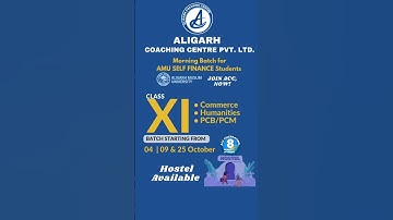 Join Aligarh Coaching Centre for AMU Class 11 Self Finance, Best Commerce Coaching Centre #aligarh