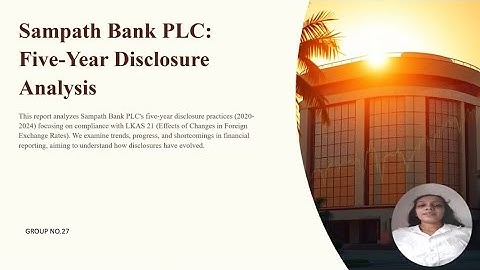 Disclosure analysis of 2020 -2024  sampath bank plc
