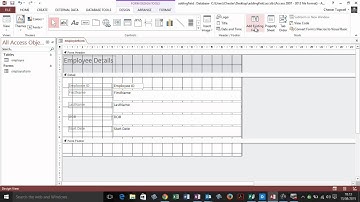 Add Existing Fields to an Existing Form in Access 2013